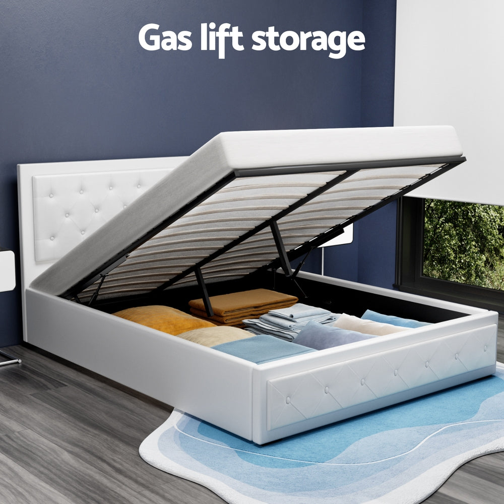 Bed Frame Queen Size Gas Lift TIYO
