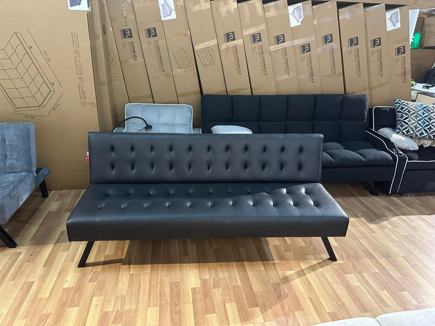 3 Seater Futon Sofa Bed