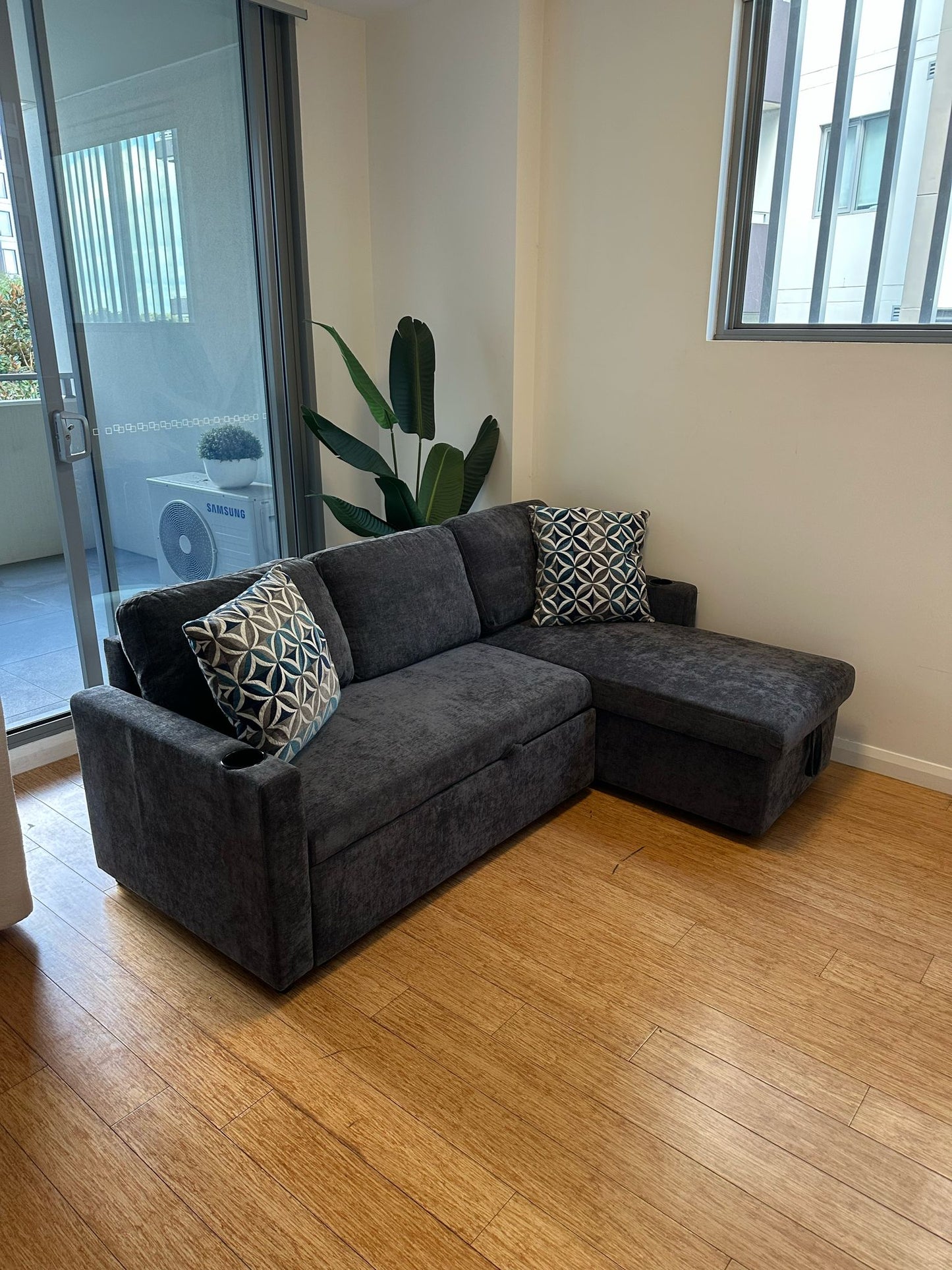 L Shape Sofa Bed Brand New