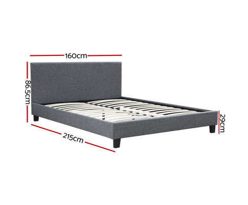Artiss Bed Frame Grey NEO