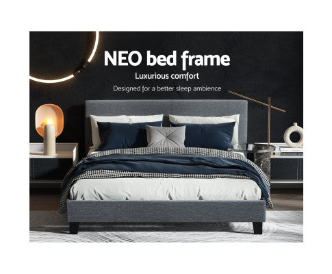 Artiss Bed Frame Grey NEO