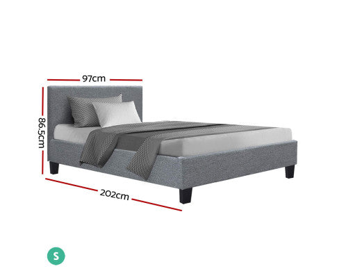 Artiss Bed Frame Grey NEO
