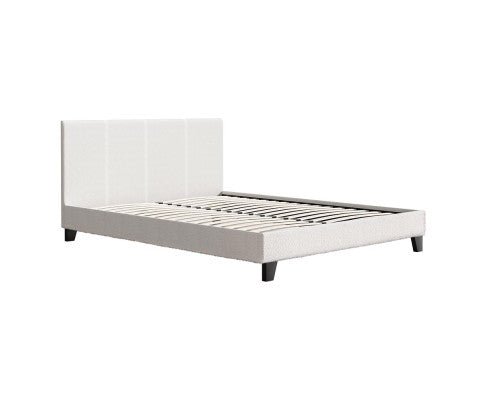 Bed Frame Queen Size Boucle NEO