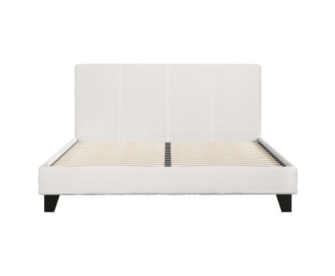 Bed Frame Queen Size Boucle NEO