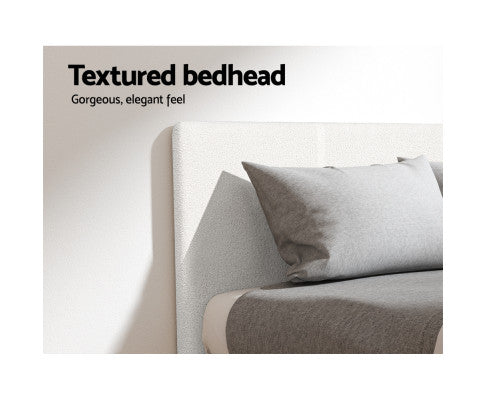 Bed Frame Queen Size Boucle NEO
