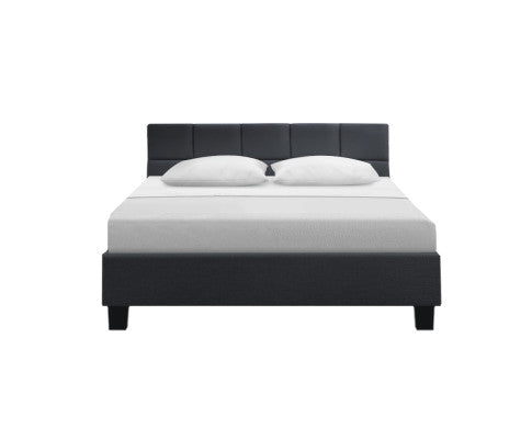 Artiss Bed Frame Queen Size Charcoal TINO