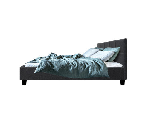 Artiss Bed Frame Queen Size Charcoal TINO