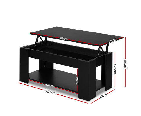 Artiss Coffee Table Lift-top Coffee Table White