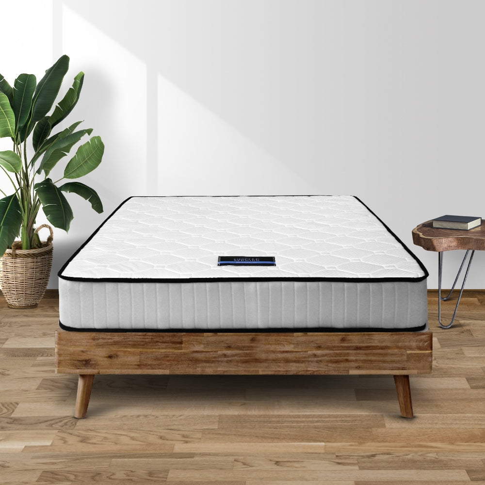 Single Metal Bed Frame And 21cm Mattress Tight Top