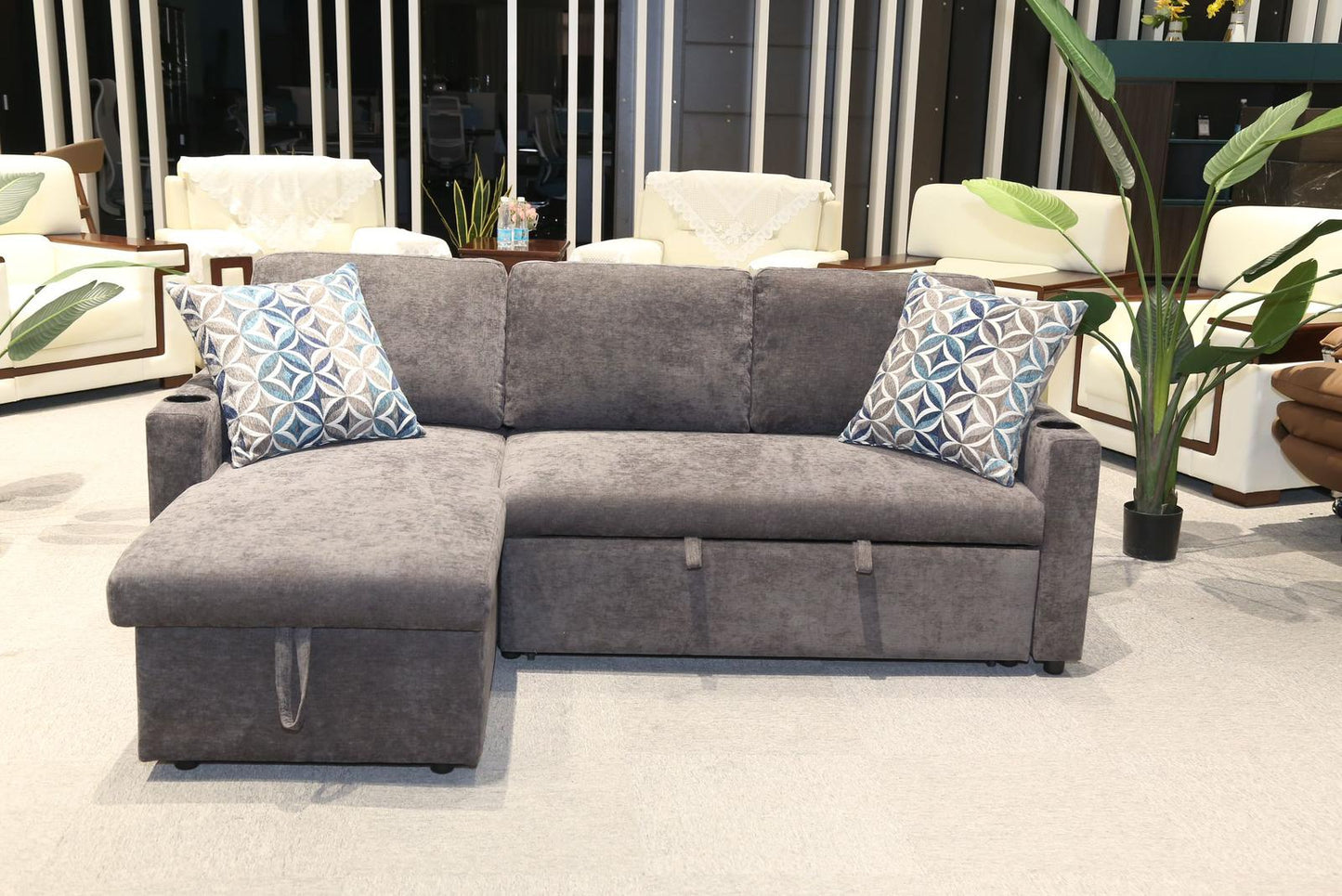 L Shape Sofa Bed Brand New