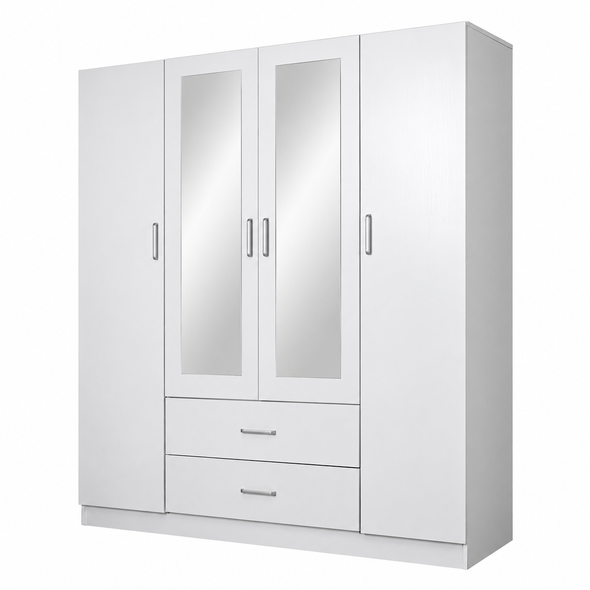 4 Door 2 Drawer with Mirror
