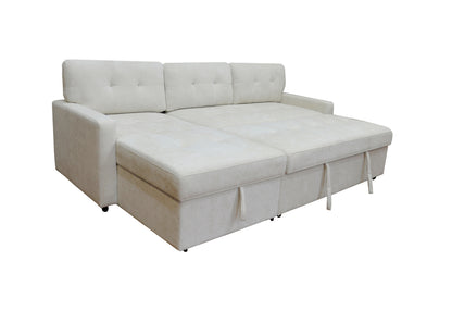Large 4 Seater L-Shape Sofa Bed with Storage – Pull-Out Bed