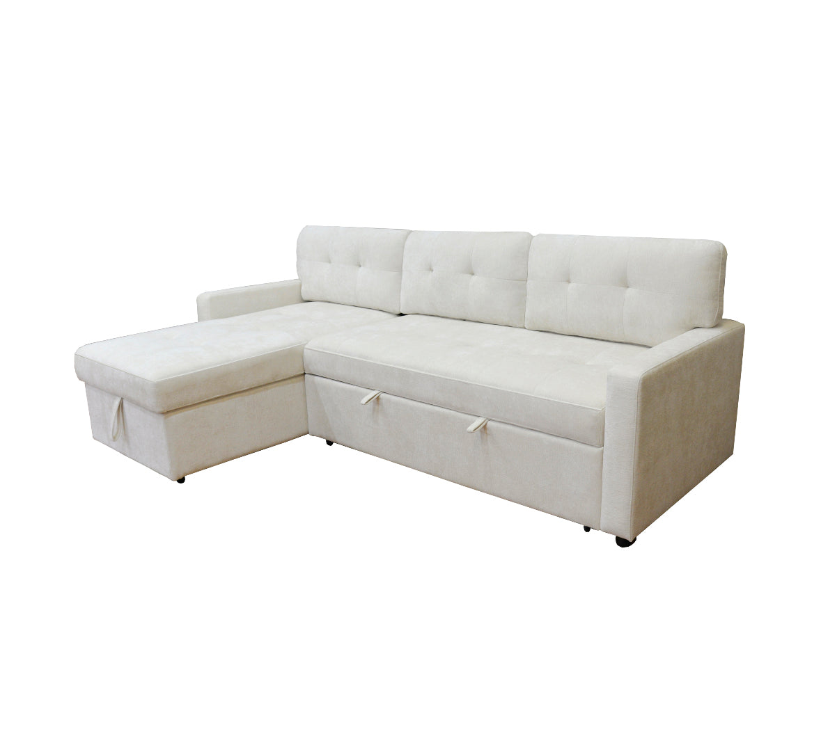 Large 4 Seater L-Shape Sofa Bed with Storage – Pull-Out Bed