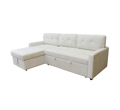 Large 4 Seater L-Shape Sofa Bed with Storage – Pull-Out Bed