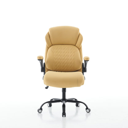 Gaming & Office Chair – Dark Grey, Camel & Green