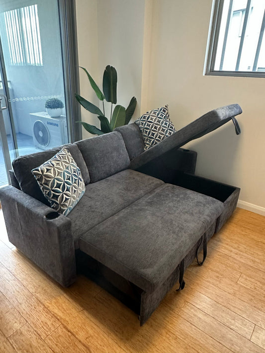 L Shape Sofa Bed Brand New