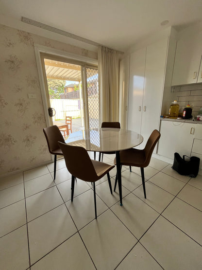 Sintered Stone Dining Table Set (110cm) with 4 Chairs
