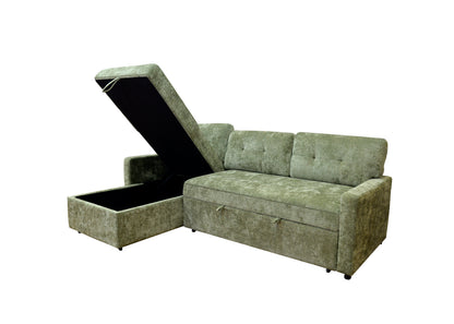 Large 4 Seater L-Shape Sofa Bed with Storage – Pull-Out Bed