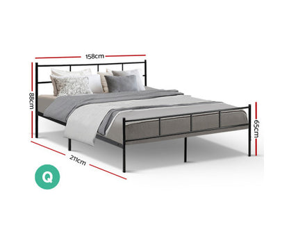 Artiss Bed Frame Metal Bed Frames SOL