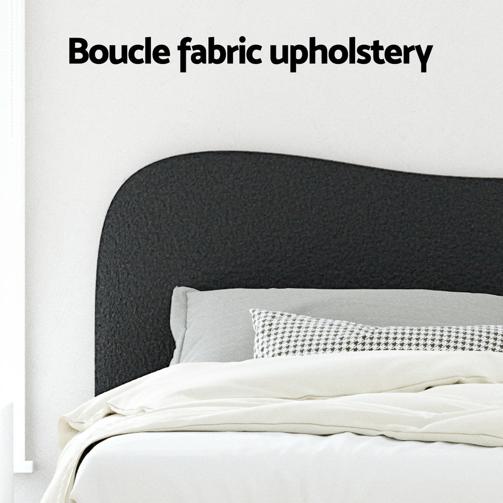 Bed Frame Double Size Boucle DARA