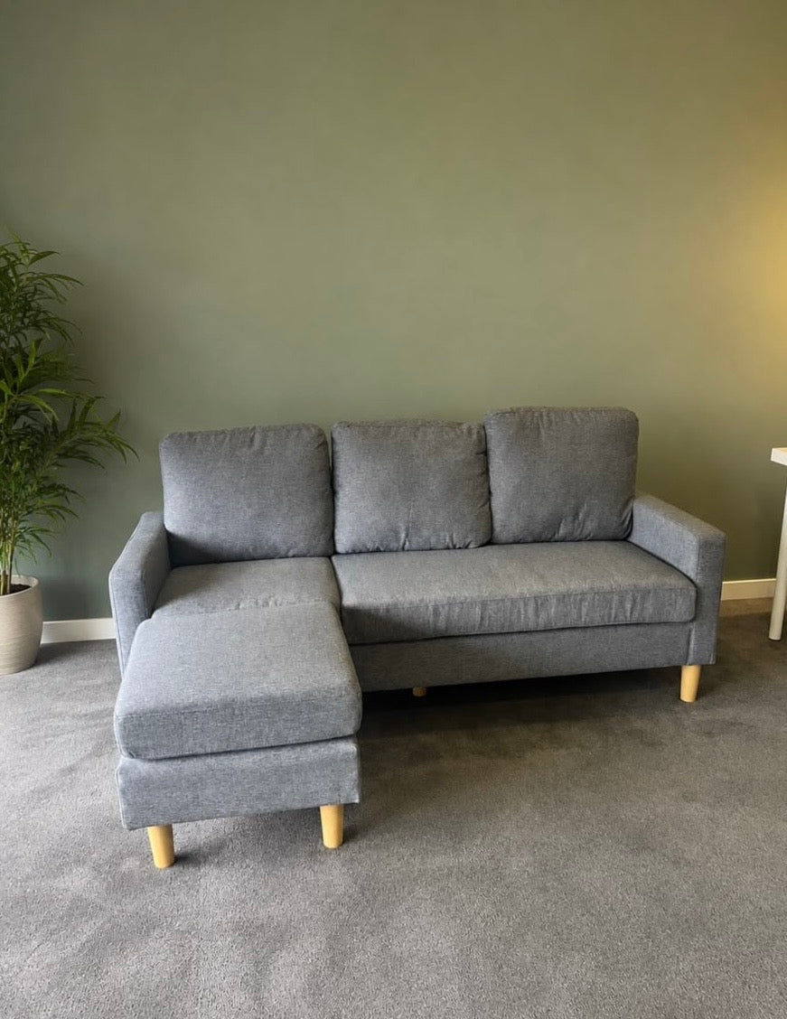 Modern Linen Fabirc Corner Sofa