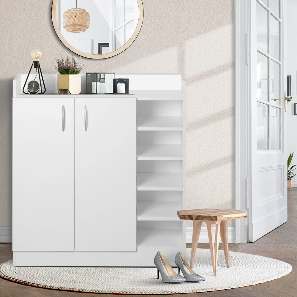 Shoe Rack Cabinet 21 Pairs Adjustable Shelves