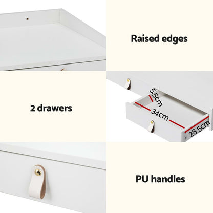 Dressing Table Floating LED White Daphne