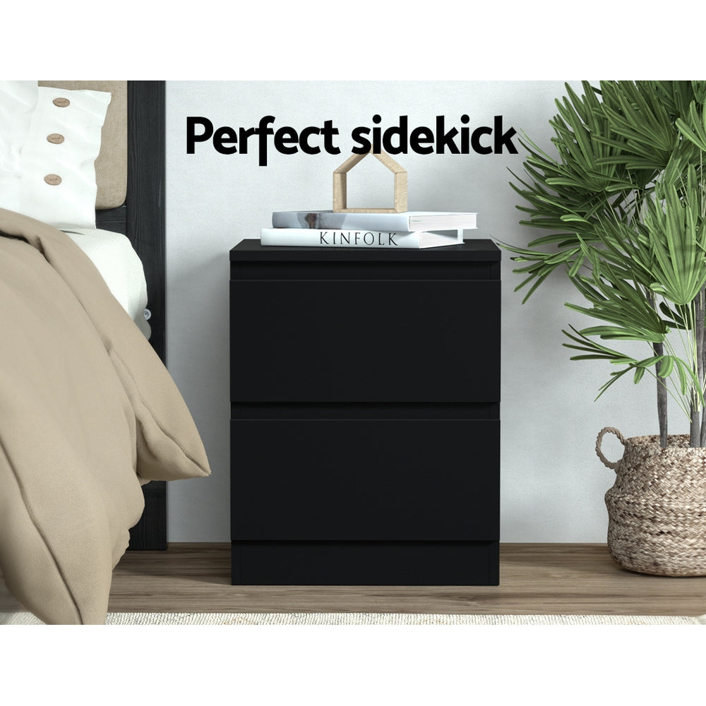 Bedside Table 2 Drawers - PEPE