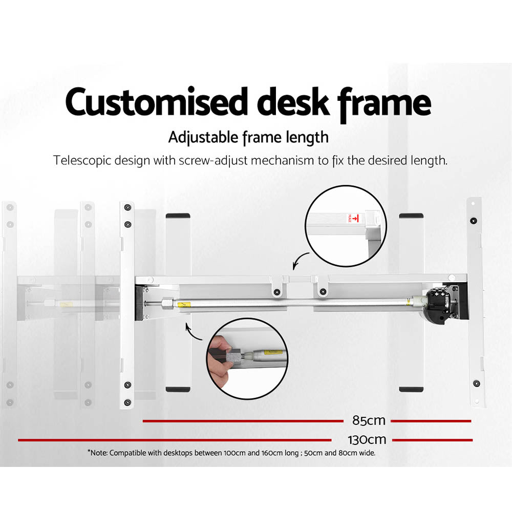 Standing Desk Motorised Sit Stand Desks 120CM