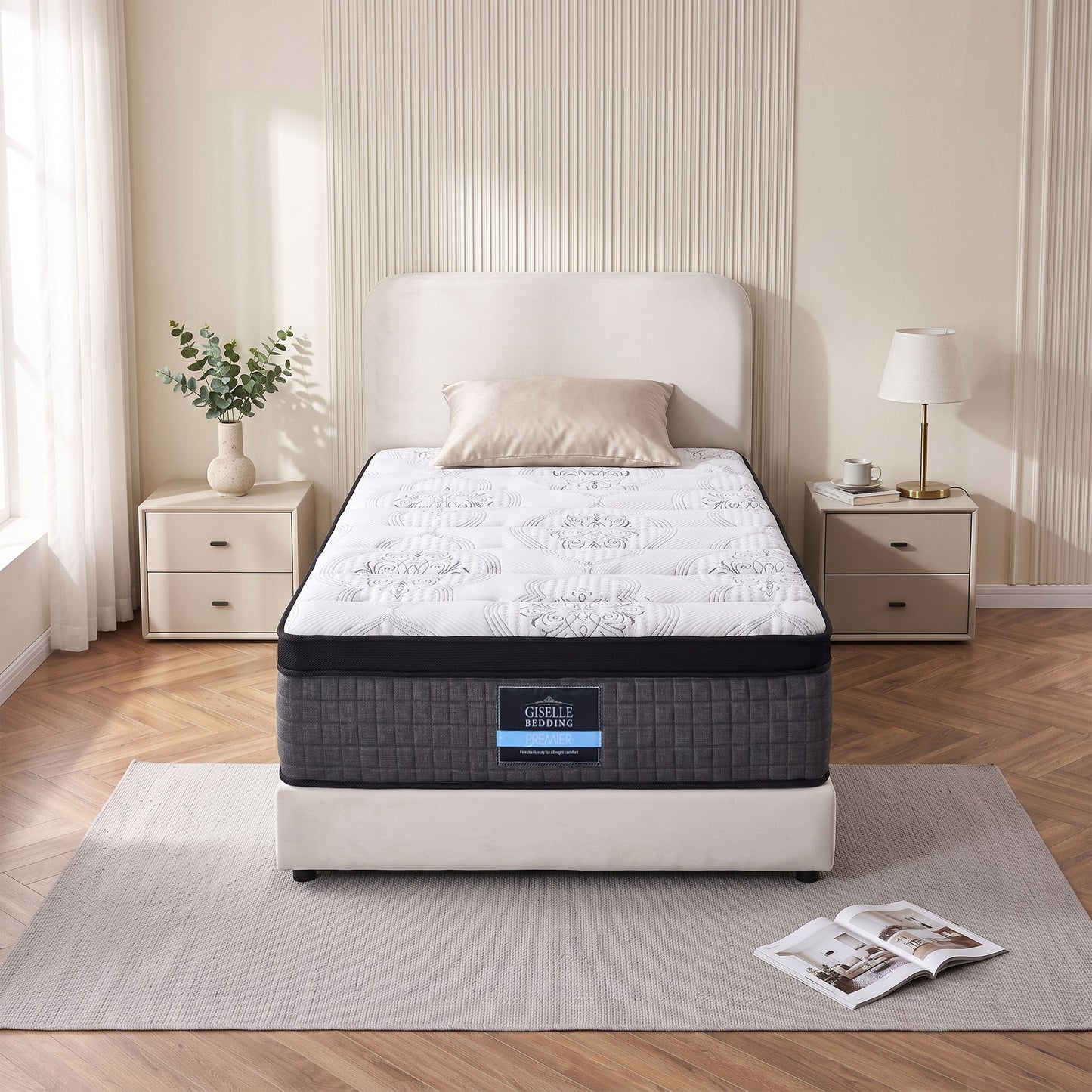 34cm Mattress 9 Zone Latex Foam King Single