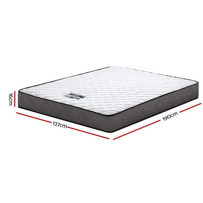 Bed Frame Double Size Grey NEO And 16cm Mattress