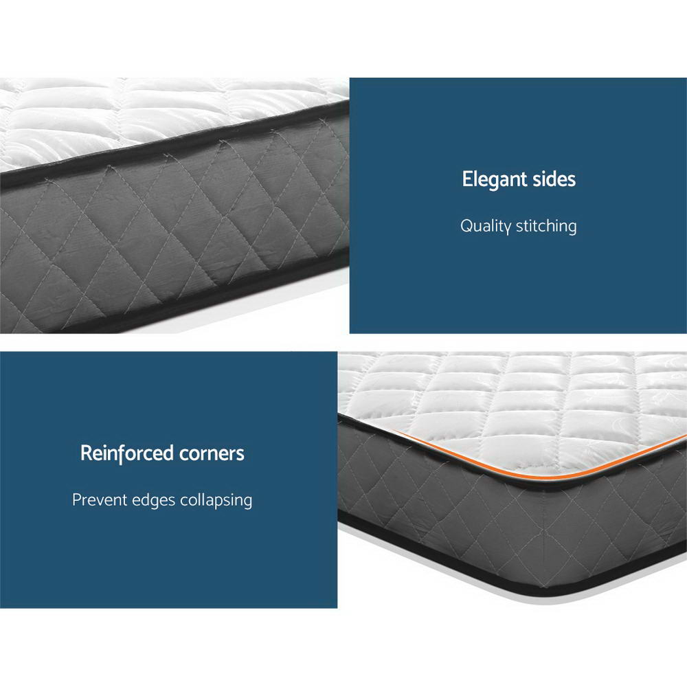 Bed Frame Double Size Grey NEO And 16cm Mattress