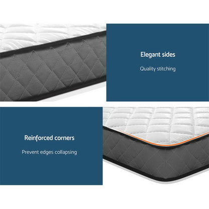 Bed Frame Double Size Grey NEO And 16cm Mattress