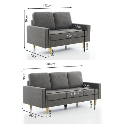 Sofa Set 2-Seater and 3-Seater Combo