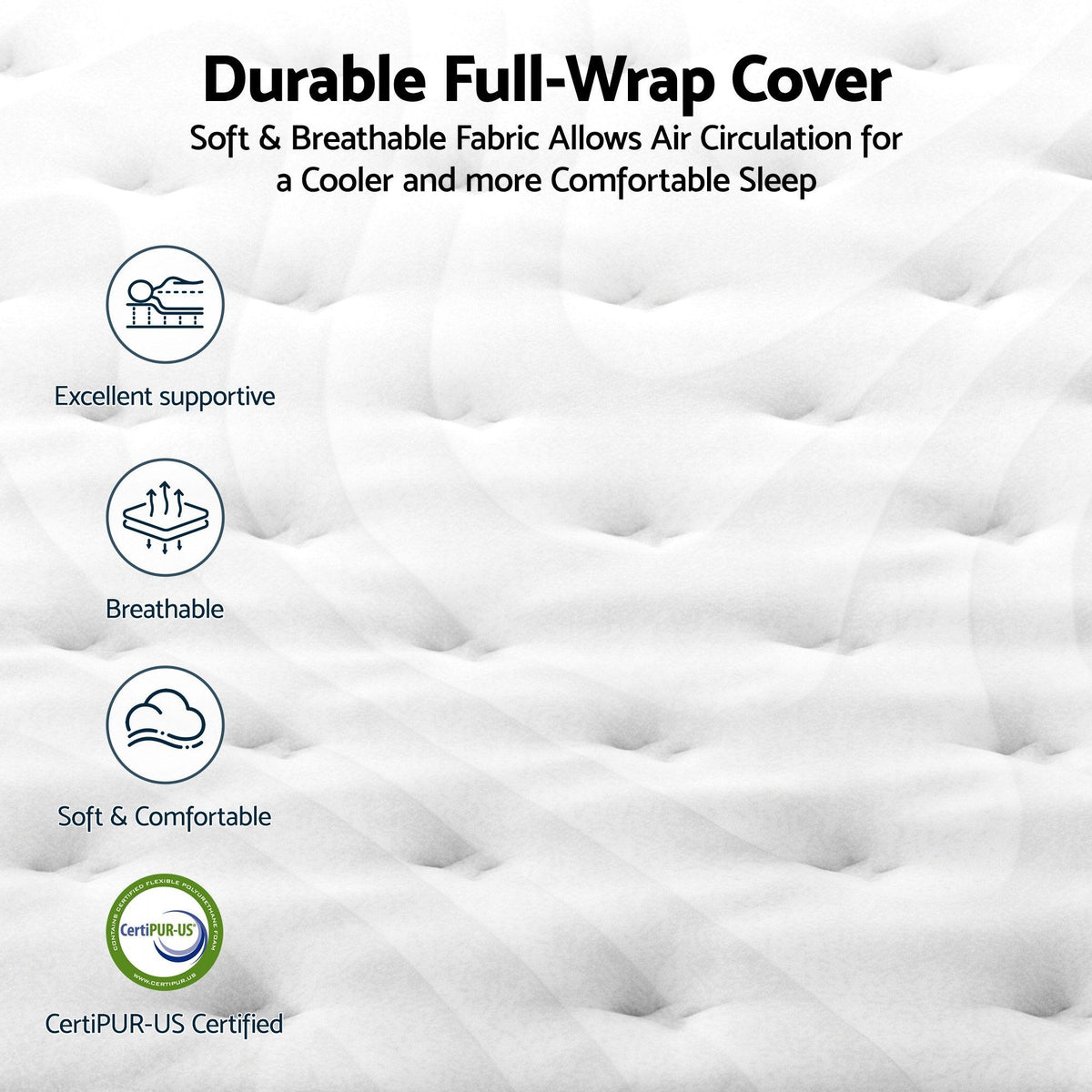 King Single Mattress , 30cm Medium Firm Hybrid Mattress with Latex Lumbar Support for Back Pain Relief , Pocket Spring Mattress King Single Size in a Box