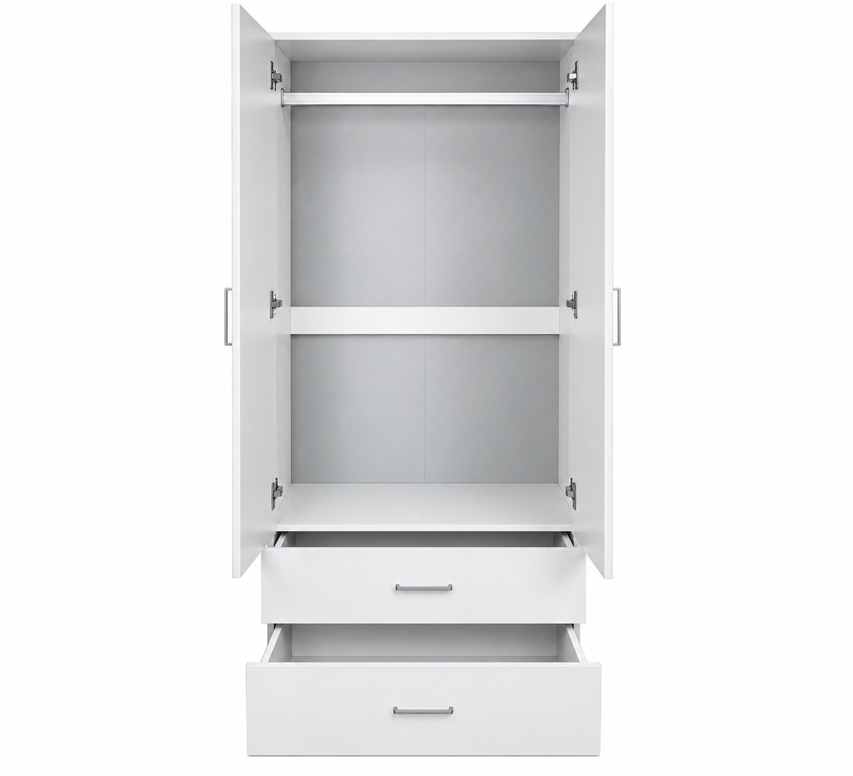 2 Door 2 Drawer Wardrobe