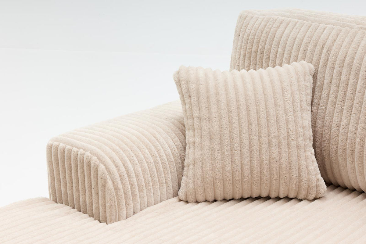 Upgraded Corduroy Fabric Sectional Sofa – Extra Large 286cm