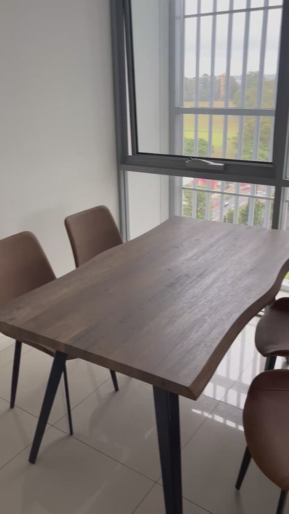 Wooden Dining Table Set – 150cm (Includes 4 Chairs)